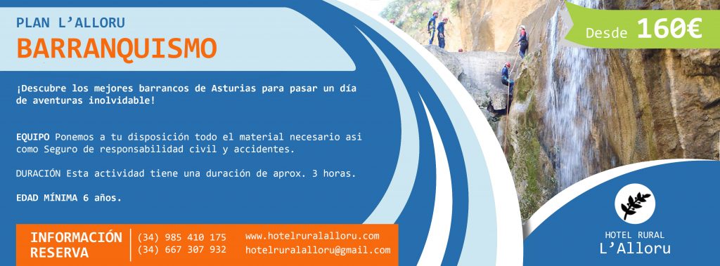 Oferta Barranquismo + Alojamiento